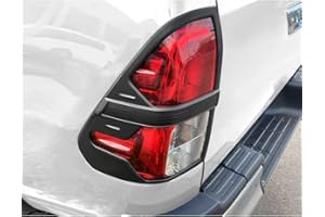 JHCHAN Cubierta de luz trasera para Toyota Hilux 2015-2020 y 2021-2024 Modelo básico Hilux AN110 AN120 AN130 Invincible Revo Rocco ABS Borde de luz