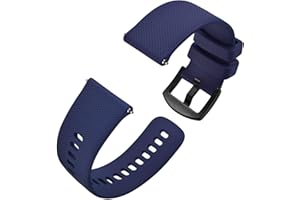 Anbeer Silicone Quick Release Watch Straps for Men Women, Rubber Replacement Watch Bands, Strap Width 16mm 18mm 20mm 22mm 24mm