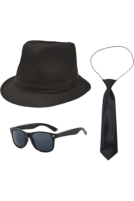 Blues Brothers Sunglasses BLUES BROTHERS HAT GLASSES SET