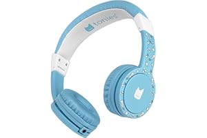 tonies-Lauscher – verstellbare & faltbare Kinder Kopfhörer mit Lautstärkebegrenzung, Over Ear Kopfhörer mit Kabel und gepolsterten Kopfbügeln, Hellblau