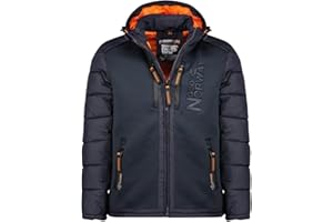 Geographical Norway Beachwood Men - Abrigo Para Hombre Resistente Viento - Chaqueta Acolchada Calor - Jacket Forro Impermeable Exterior