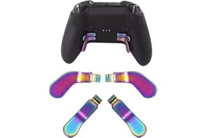 PEIXIONG 4 Pack Elite Controller Paddles pour Xbox Elite 2 Controller Paddles,Acier Inoxydable Elite Core Controller Paddle pour Xbox One Elite Controller Series 2,Elite Series 2 Core Controller (Arc-en-ciel)