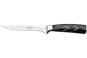 Rockingham Forge Sunrise Collection, coltello disossante da 15,2 cm, in acciaio inox con manico in resina, nero