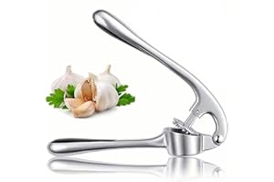 LEPIDI Prensa de Ajos, Trituradora de Ajos, 2 en 1 Machacador de Ajo Profesional, Conveniente y Fácil de Limpiar, Herramienta para Cortar Ajo, para Restaurantes, Hogar