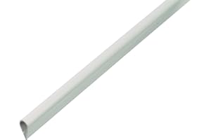 Alberts 484859 Profilé de serrage | plastique, en blanc | 1000 x 15 x 0,9 mm