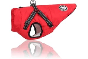 LUOWAN Cappotto invernale per cani di taglia piccola, taglia media, comodo gilet per trasportare il cane labrador Chihuahua bassotto francese