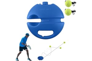 Shyllin Entraîneur de Tennis - Set Tennistrainer avec 2 Balles de Tennis à Rebond, Entraîneur Pratique pour L'Auto-Apprentissage du Tennis - Idéal pour Adultes, Enfants et Débutants