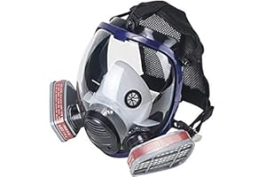 HOLULO Respirator Mask,Full Face Masks With Filters Dust Mask