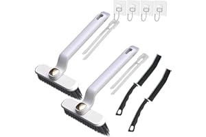 DONGTATA Cepillo de Limpieza Giratorio multifunción para hendiduras Cepillo de Limpieza Giratorio multifunción Cepillo de Limpieza de hendiduras de 360° con cepillos y Ganchos