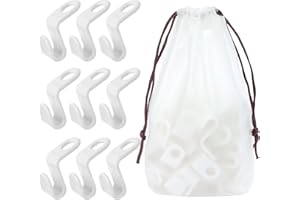Bakecat Clothes Hanger Connector Hooks, 40 Pcs Coat Hanger Hooks Super Space Saving for Closet, White