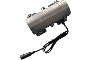 Elecbee DC 24V Strong Vibration Motor, 3000rpm Plastic Industry Mini Vibration Motor Rotary Speed Control Vibrating Motor for Massage Bed Chair, Medical Instruments,Motor Projects,Gray.