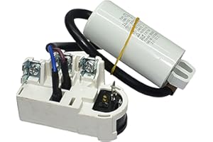 NUHFUFA TY-QZ-109 Starter + 2,5uF Kondensator Überlastungsschutz Kühlschrank Relais Zubehör für Haier Kühlschrank Gefrierschrank Kompressor
