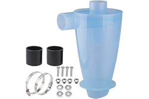 GUTSBOX Zyklon separatore polvere Dust filtro,2019 nuovo trasparente Design ciclone ad alte prestazioni polvere polvere filtro di aspirazione di classe di efficienza energetica A per vuoto (trasparente)