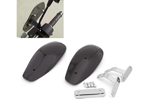 Artudatech Motorbike Hand Guard Wind Deflector, Motorcycle Handguard Wind Deflectors Windshield for Most of motorcycles/Bikes/Choppers/Crusiers/Touring