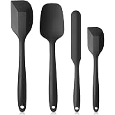 Vicloon Silicone Kitchen Utensils, 4 Pieces Silicone Spatulas Includes Spatula, Spoon, Non-Toxic, Non-Stick, Heat Resistant,