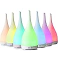 Sensky Aromatherapy Essential Oil Diffuser 100ml Aroma Diffuser Ultrasonic Cool Mist Humidifier with 7 Color LED Lights Waterless Auto Shut-Off Function