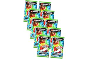 STRONCARD Lego Ninjago Lot de 10 cartes à collectionner + 10 pochettes originales