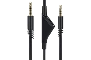 umvowuxa Replacement A40 Cable Astro A40TR Mute Button Keys Compatible with Astro A40TR Astro A10 A40 A30 A50Headphones Mute Function Audio Game Cable （2M / Mute Function）