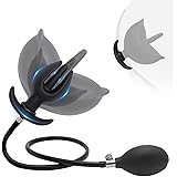 2022 Neuer Aufblasbarer Analplug Buttplug,Silikon blühen Analkugeln mit abnehmbarer Pumpe,Fetisch SM Analsex Sexspielzeug Ana
