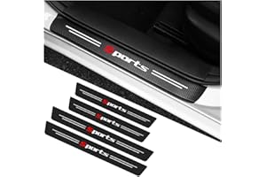 CGEAMDY Lot de 4 protections de seuil de seuil de voiture - Protection de seuil de porte de voiture - Autocollant - Accessoires de protection universels pour seuil de porte de voiture