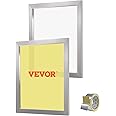 VEVOR Screen Printing Kit, 2 Pieces Aluminum Silk Screen Printing Frames, 20x24inch Silk Screen Printing Frame with 160 Count Mesh, High Tension Nylon Mesh and Sealing Tape for T-Shirts DIY Printing