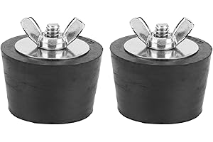 FDIT Expansion Plugs, 2PCS 1.5in Rubber Expansion Winterizing Plug for Swimming Pool Spa Pipework Winter Fittings Used as Pipe Plugs to Plug Skimmers