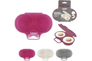 Les Colis Noirs LCN - Cuit Oeuf Spécial Micro-Onde x2 - Modèle Aléatoire - Œuf Plat Mollet Dur Cuisson Cuisine - 529