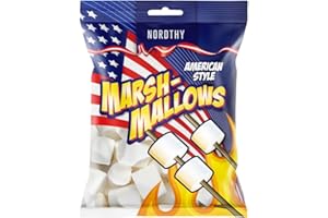 NASCHWERK Nordthy Riesen Marshmallows – 300 g – American Style – Extra große Marshmallows zum Rösten, Backen & für S'mores