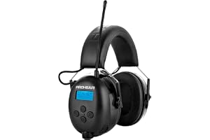 PROHEAR 033A Uppgraderade 5.3 Bluetooth Hörselskydd, DAB+/FM Radio och inbyggd mikrofon, USB-C Uppladdningsbara Trådlösa Säke