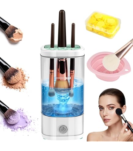 Nettoyeur électrique Pour Pinceaux Maquillage 3 En 1 - Portable USB, Neuf Sous Emballage
