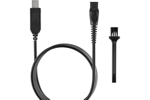 WITWAR Charger for Philips Shaver, 15V USB Electric Razor Charging Cable Beard Trimmer Replacement Power Cord Compatible with Philips Norelco HQ8505 Series 3000 5000 7000 9000 One Blade QP6520 QP6510