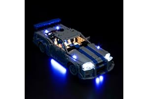 LocoLee Licht Set Kompatibel mit Lego 42210 2 Fast 2 Furious Nissan Skyline GT-R (R34) Car (Kein Lego-Set), FV Dekorative Beleuchtung Set Compatible with Lego GT-R (R34) Flitzer