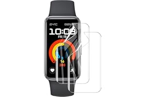 Natbok 2 Pack Screen Protector for Huawei Band 9,Soft Flexible TPU Film Screen Protector for Huawei Band 9,Full Coverage,HD Clear,Support Fingerprint Unlock,with Easy Installation Alignment Tool