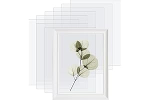 EKOCEV 10Pcs Panel Metraquilato Transparente 1mm - Láminas de Acrílico de Plexiglás, Metacrilato para Marcos Fotos, Pintura, Manualidades, Exhibición de Proyectos y Más - 21 * 29cm