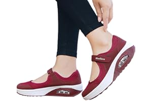 ZORQ Marche orthopédiques - Tennis décontractées à Enfiler pour Femmes - Chaussures orthopédiques à Coussin d'air Gym d'entraînement Confortable Running Sneaker