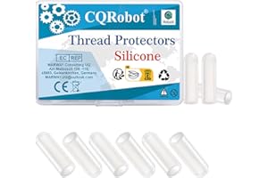 CQRobot Tappi terminali in Silicone 100Pezzi Bianco Protezioni per Filettature Rotondi Flessibile Viti Post Bullone Tappo Coprivite Protezione Filettatura Diametro 3mm,per Cavi Elettrici,Mobili,Tubi