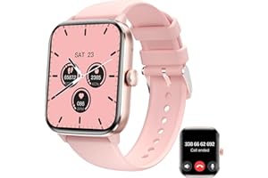 zaisia Smartwatch Uomo Donna, 1,91'' Orologio Smartwatch con Effettua/Risposta Chiamate, 100+ modalità Sportivo Smart Watch con Contapassi/Cardiofrequenzimetro, IP68 Fitness Tracker per Android iOS