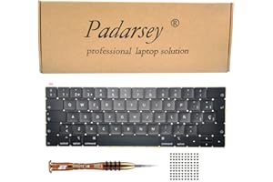 Pardarsey Ersatz Spanisch ESPAÑOL Teclado Tastatur Kompatibel für MacBook Pro13 A1706 15" A1707 2016 2017 mit 80 Schrauben Schraubenzieher