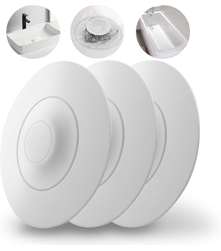 Tappo per Lavello da Cucina Tappo per Tritarifiuti in Acciaio Inossidabile Spazzolato Anello di Tenuta in Gomma Copri Tappo per Lavello 86 Mm OD, Copri Tappo per Lavello Universale per Scarico Flangia