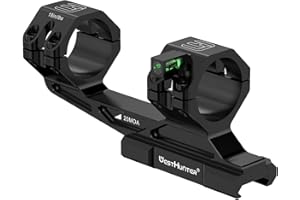 ‎WESTHUNTER WestHunter Optics Präzisions-Cantilever-Picatinny-Montage für Zielfernrohre, 30mm/34mm Rohrdurchmesser, Versetzte Doppelte Ringe, Leichter Einteiliger Zielfernrohr Montage - Libelle | Basismodell