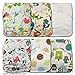 LittleBloom, Reusable Pocket Cloth Nappy, Fastener: Hook-Loop, Set of 6, Patterns 616, With 6 Microfibre and 6 Bamboo Inserts
