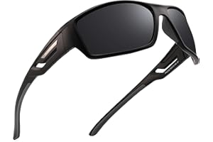 PUKCLAR Polarised Sports Sunglasses for Men Women Driving Sunglasses Cycling Running Fishing Goggles TR90 Frame