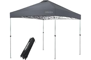 Origem Pop Up Gazebo with Sides 3m x 3m & 2.5m x 2.5m & 3m x 6m, One-Touch Assembly & Wheeled Storage Bag, 210D Oxford Fabric Heavy Duty Gazebo for Camping, BBQ, Outdoor Events, School, Family