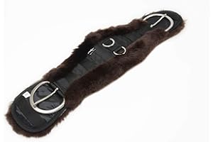 ‎ENGEL REITSPORT Engel Reitsport | Lammfell Sattelgurt Western Kurzgurt Konturgurt WGURT