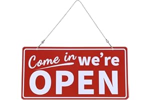 PATIKIL Open and Closed Sign, PVC Double Sides Hanger Will Return Time with Hanging Chain for Office Business Store Cafe, Multicolor