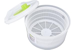 PWSHYMI Suszarka do Sałatek Wielofunkcyjna Duża Suszarka do Warzyw 3L z Miską i Durszlakiem, Myjką do Sałaty i Suszarką do Gotowania