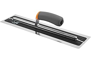 Toolty TLTY8048 Truelle de finition en plâtre ultra flexible en acier inoxydable avec poignée souple 40,6 cm