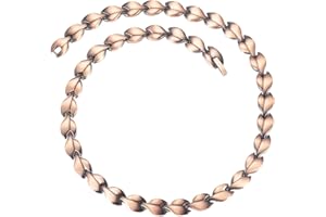 EnerMagiX Necklace for Women Men, 99.9% Pure Copper Hands Copper Chain Recklace, Adjustable Jewelry Gifts