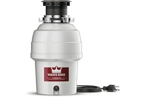 Waste King Legend Series 3/4 HP Continuous Feed Garbage Disposal with Power Cord - (L-3200)