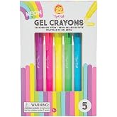 Tiger Tribe 5 Neon Gel Pastel Crayons - Neon Gel Crayons